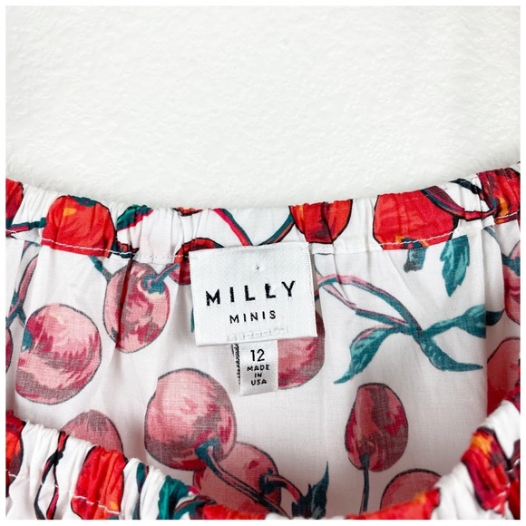 Milly Minis Girls Cherry Eden‎ Cold Shoulder Size 12 - Picture 5 of 10